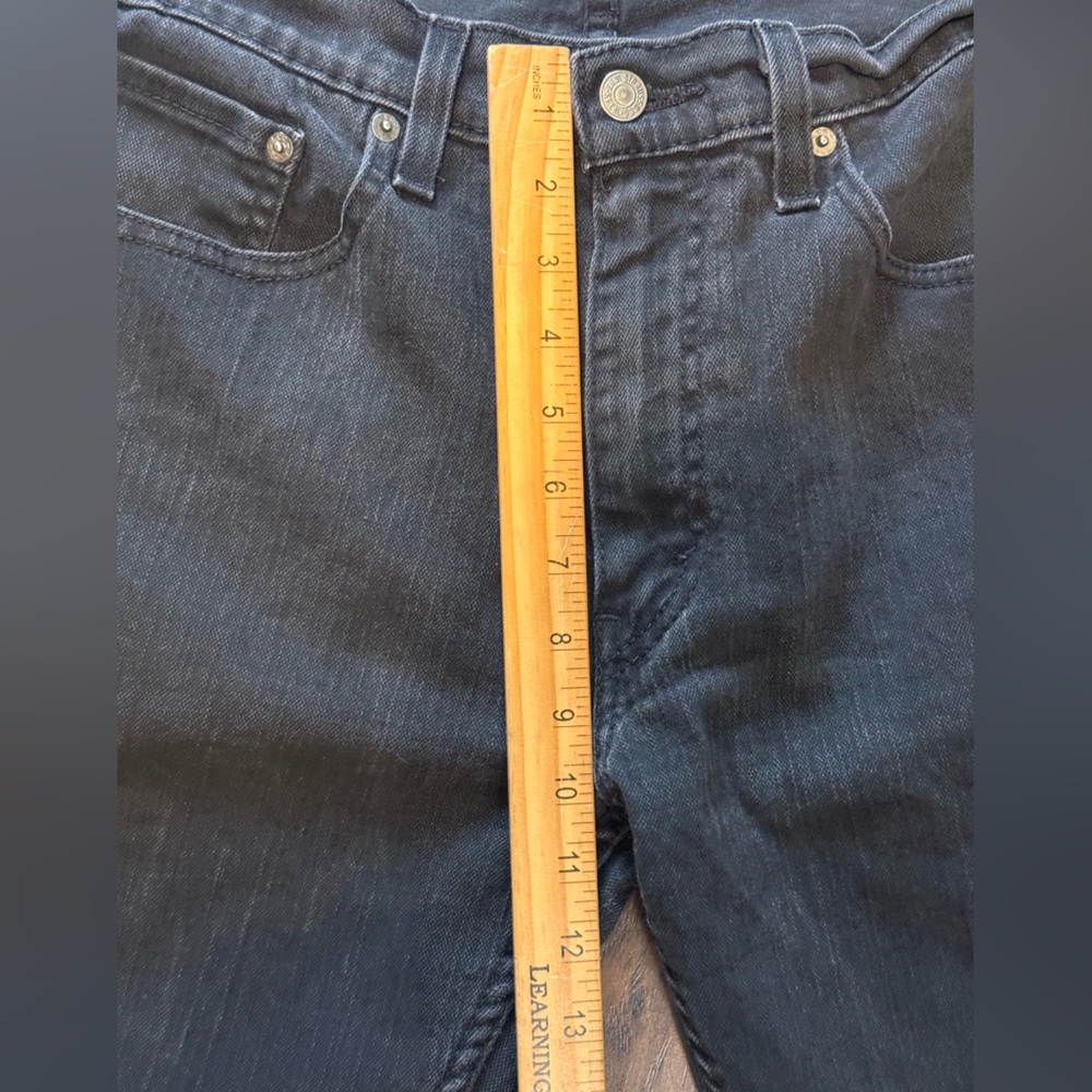 Levi's 559 Jeans Mens 34x34 Black Relaxed Straight Denim (FITS 34x32) Work Ranch - Picture 7 of 16